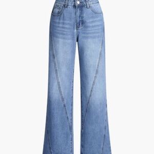 Vintage Denim Straight Leg Pants